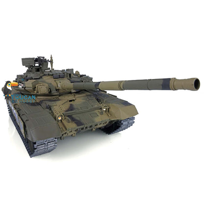 TOUCAN RC HOBBY Heng Long 1/16 TK7.0 Plastic Russian T90 RTR RC Tank 3938 with Steel Gearbox Metal Barrel Recoil 360 Degrees Turret BB Unit Infrared Combat