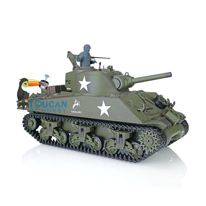 TOUCAN RC HOBBY Heng Long 1/16 TK7.0 Plastic USA M4A3 Sherman 3898 RTR RC Tank Barrel Recoil FPV 360 Degrees Turret Infrared Combat BB Smoke Steel Gearbox