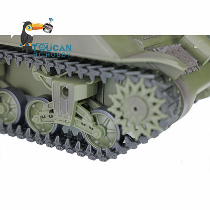 TOUCAN RC HOBBY Heng Long 1/16 TK7.0 Plastic USA M4A3 Sherman 3898 RTR RC Tank Barrel Recoil FPV 360 Degrees Turret Infrared Combat BB Smoke Steel Gearbox