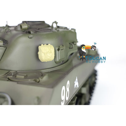 TOUCAN RC HOBBY Heng Long 1/16 TK7.0 Plastic 3898 USA M4A3 Sherman RTR RC Tank Barrel Recoil Smoke 360 Degrees Turret Infrared Combat BB Unit Sound Light