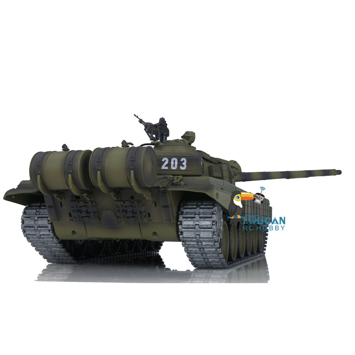 TOUCAN RC HOBBY US Stock Heng Long Radio Controlled Tank T72 1/16 Scale 7.0 Mainboard Metal Battle Electric Tank Tracked Vehicle W/ Battery Charger