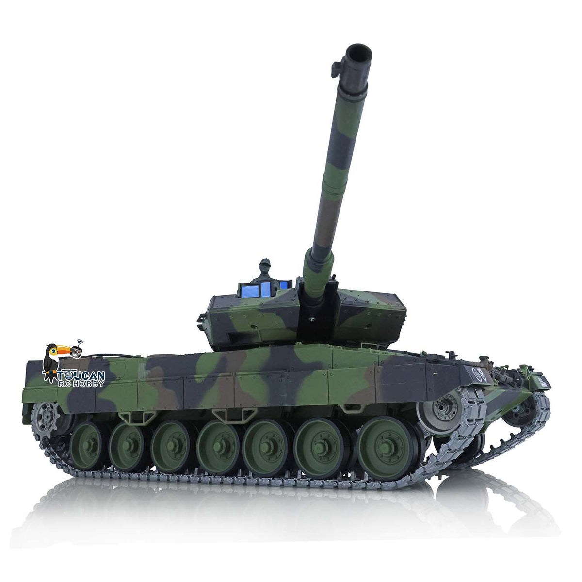 TOUCAN RC HOBBY Heng Long 1/16 TK7.0 German King Tiger 3888A German Leopard2A6 3889 RTR RC Tank Barrel Recoil BB IR Smoke Metal Idlers Sprockets Wheels Tracks
