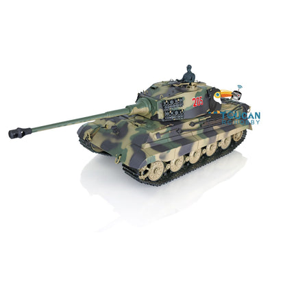 TOUCAN RC HOBBY Heng Long 1/16 TK7.0 Plastic 3888A German King Tiger RRT RC Tank with 360 Degrees Turret Sound Light Smoke BB Infrared Combat