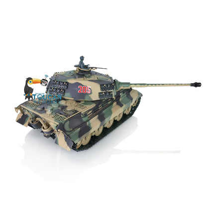 TOUCAN RC HOBBY Heng Long 1/16 TK7.0 Plastic 3888A German King Tiger RRT RC Tank with 360 Degrees Turret Sound Light Smoke BB Infrared Combat