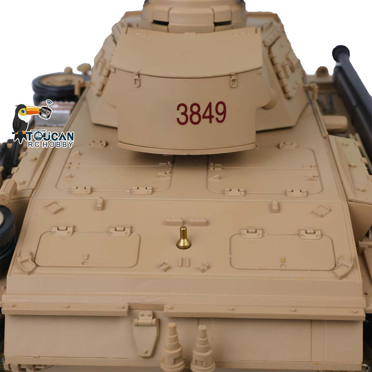 TOUCAN RC HOBBY Heng Long 1/16 Plastic 7.0 3848 3849 Panzer III H L RC Tank FPV 360 Degree Turret Infrared System BB Smoke Steel Driving Gearbox Metal Barrel