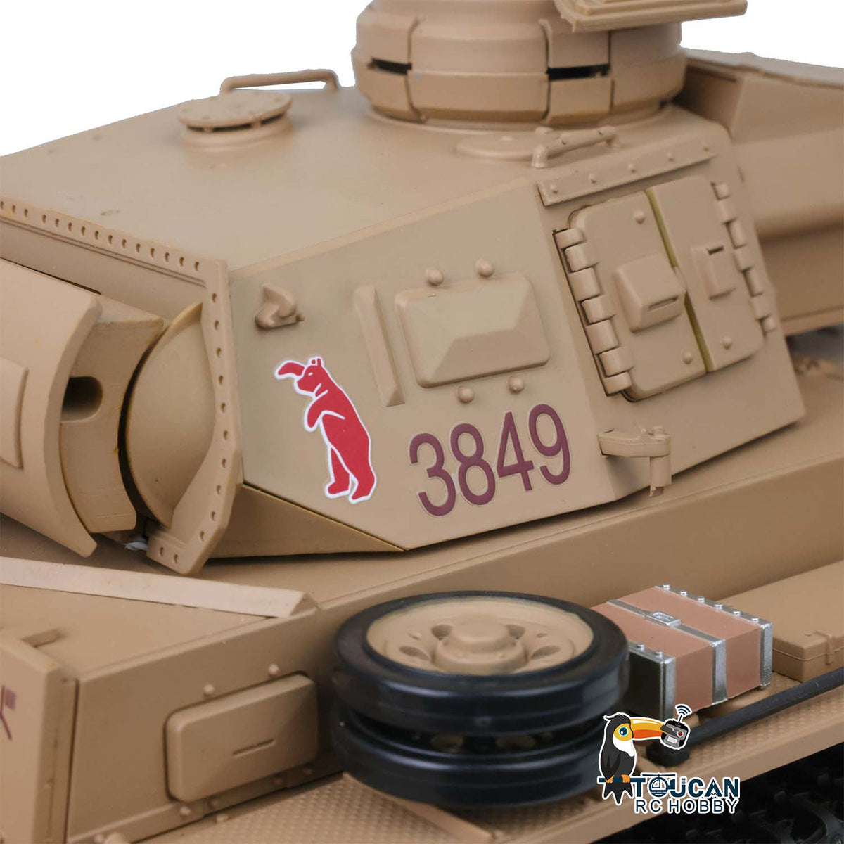 TOUCAN RC HOBBY Heng Long 1/16 Plastic 7.0 3848 3849 Panzer III H L RC Tank FPV 360 Degree Turret Infrared System BB Smoke Steel Driving Gearbox Metal Barrel
