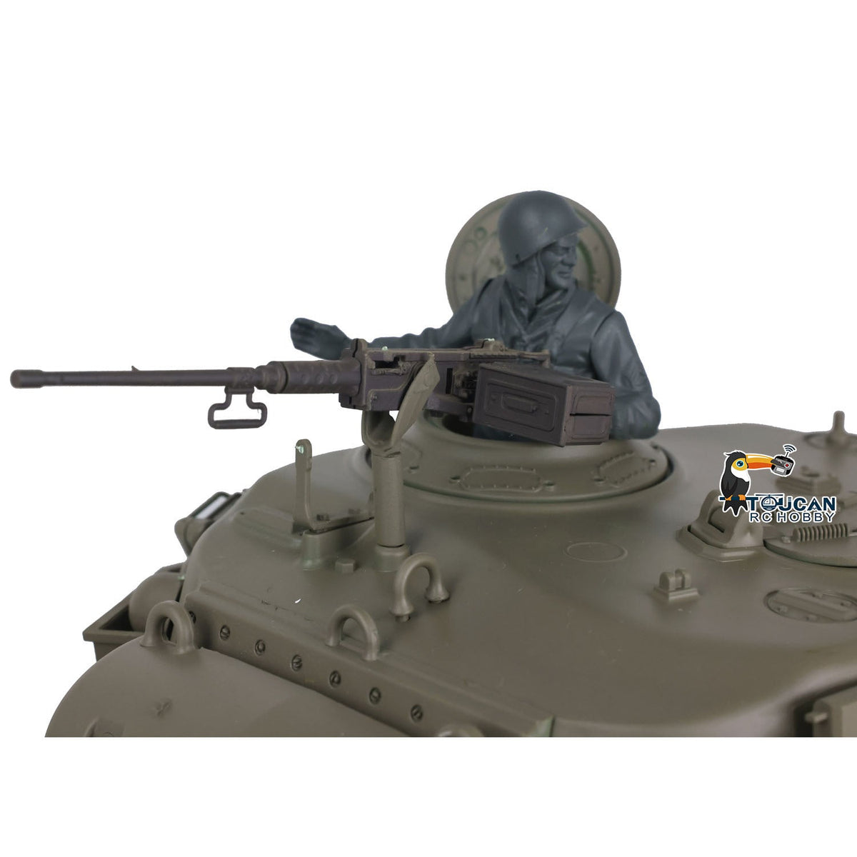TOUCAN RC HOBBY Heng Long 1/16 Plastic TK7.0 3838 M26 RTR RC Tank Steel Gearbox FPV 360 Degrees Turret Infrared System Smoke BB Unit Sounds Lights