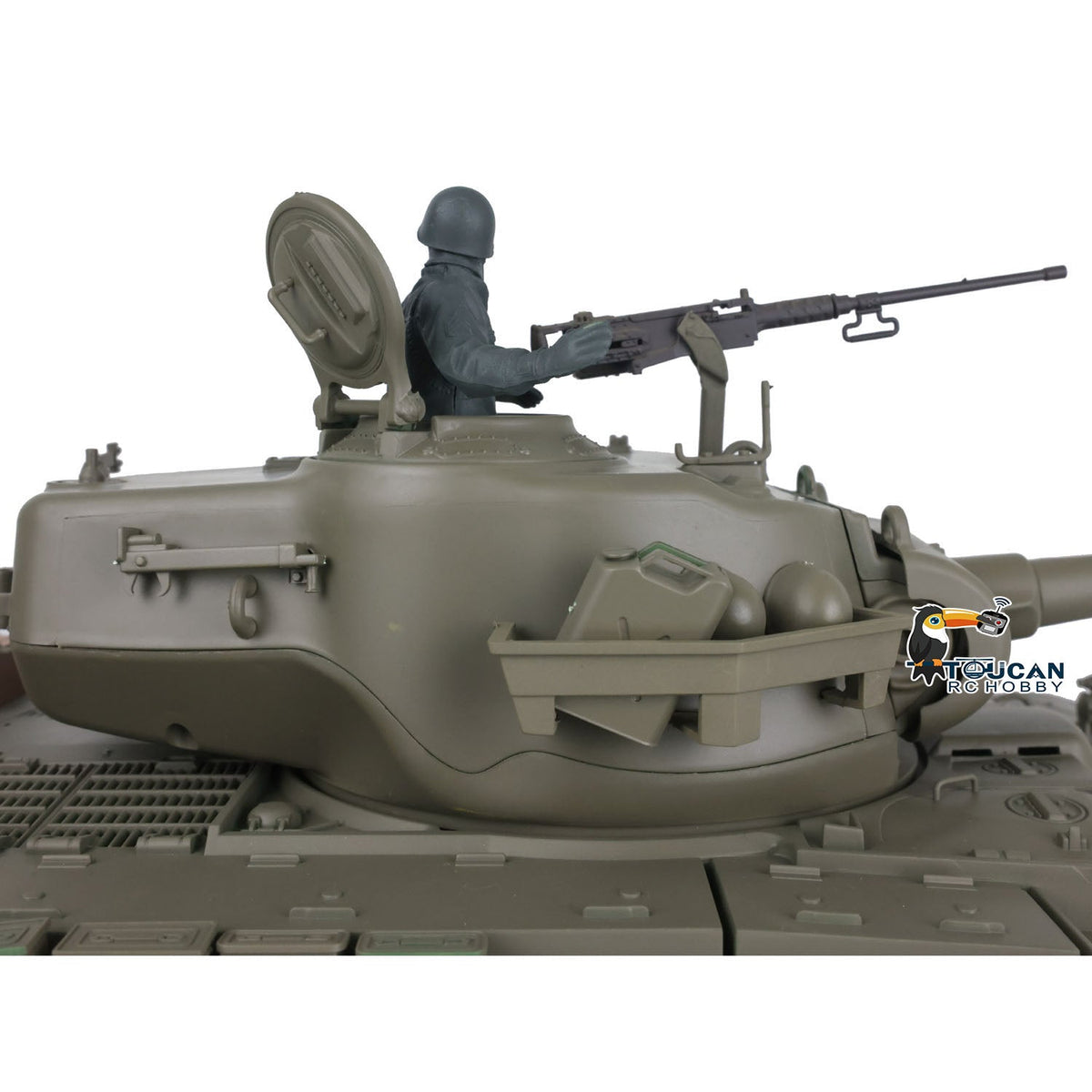 TOUCAN RC HOBBY Heng Long 1/16 Plastic TK7.0 3838 M26 RTR RC Tank Steel Gearbox FPV 360 Degrees Turret Infrared System Smoke BB Unit Sounds Lights
