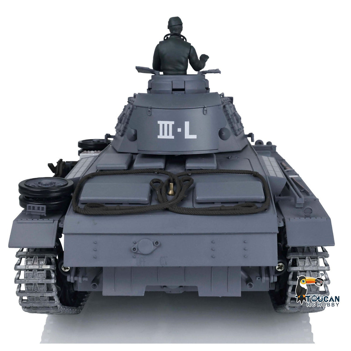 TOUCAN RC HOBBY Heng Long 1/16 TK7.0 Promotion German Panzer III L RTR RC Tank 3848 FPV 360 Degrees Turret IR BB Smoke Metal Barrel Idlers Sprockets Wheels Tracks Gearbox