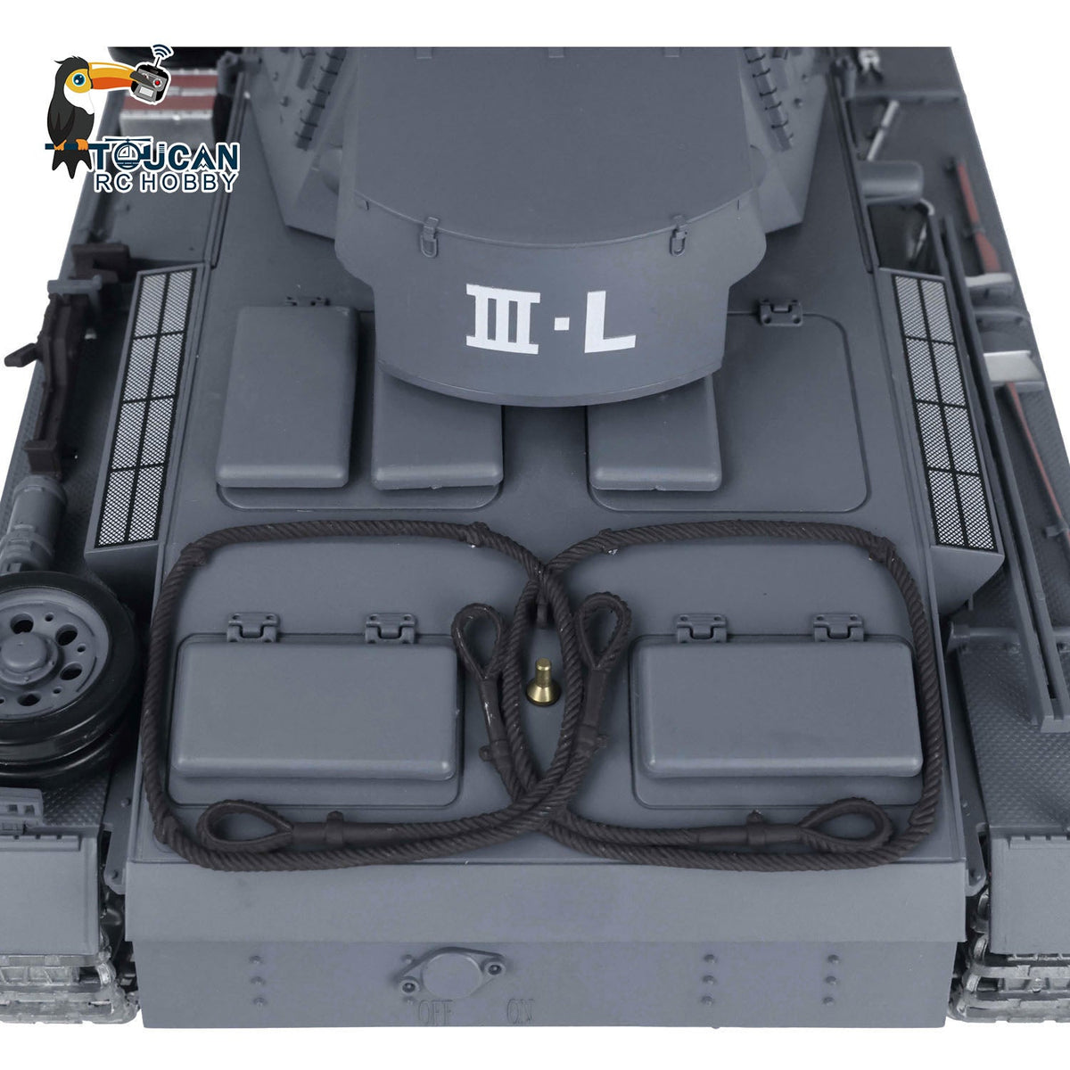 TOUCAN RC HOBBY Heng Long 1/16 TK7.0 Promotion German Panzer III L RTR RC Tank 3848 FPV 360 Degrees Turret IR BB Smoke Metal Barrel Idlers Sprockets Wheels Tracks Gearbox