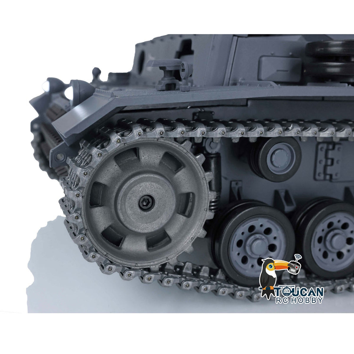 TOUCAN RC HOBBY Heng Long 1/16 TK7.0 Promotion German Panzer III L RTR RC Tank 3848 FPV 360 Degrees Turret IR BB Smoke Metal Barrel Idlers Sprockets Wheels Tracks Gearbox