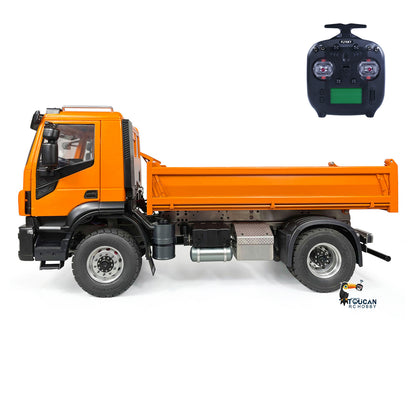 TOUCAN RC HOBBY MODO 1/14 Metal 6*4/4*2 RC Hydraulic Dump Truck PNP ST8 Controller 2 Speed Gearbox Axles Locks for Construction Model Collectors Outdoor Hobby