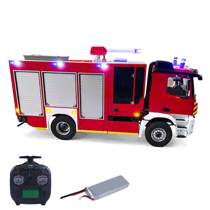 TOUCAN RC HOBBY 1/14 4*4 Remote Control Fire Fighting Truck Assembled 2Speed Gearbox Light Sound System Metal Axles Flysky ST8 Radio PNP/RTR