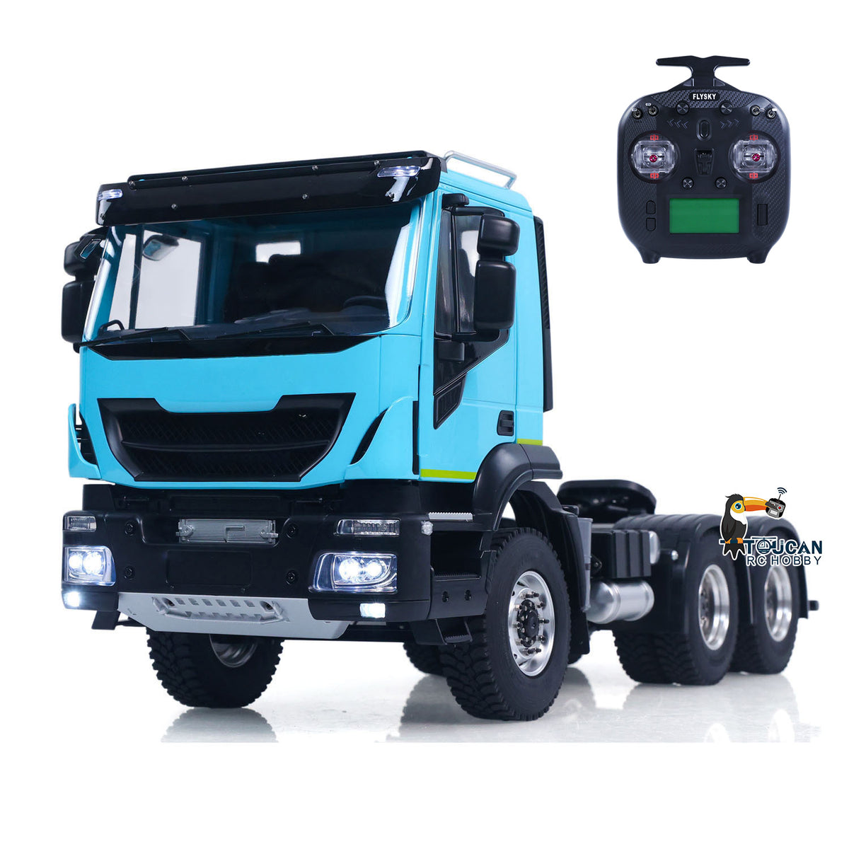 TOUCAN RC HOBBY MODO 1/14 6x6 RC Tractor Truck 2 Speed Transmission Radio Control Car Sounds Lights