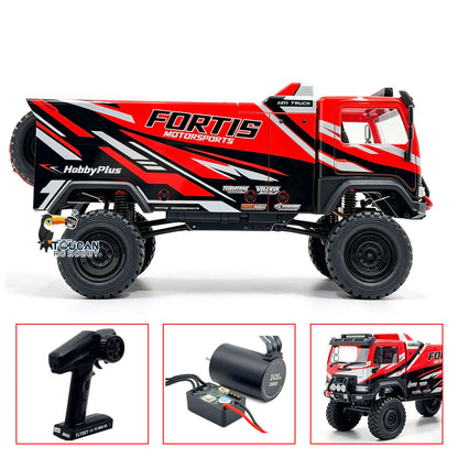 TOUCAN RC HOBBY Hobby Plus 1/18 4*4 RC Off Road Vehicle Remote Control Desert Rally Car DKR-4 Fortis Hobbywing Brushless Motor Light Battery