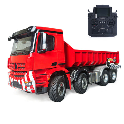 1/14 Metal RC Hydraulic Roll-On-Off Dumper Truck 8X8 Off Road Vehicle