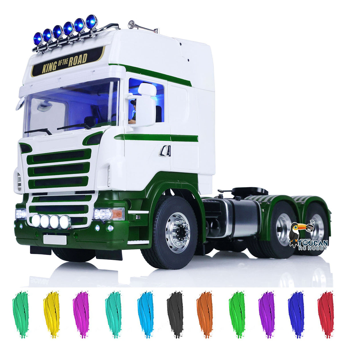 TOUCAN RC HOBBY LESU 1:14 DIY RC Tractor Truck for 6x6 Remote Control Cars Model