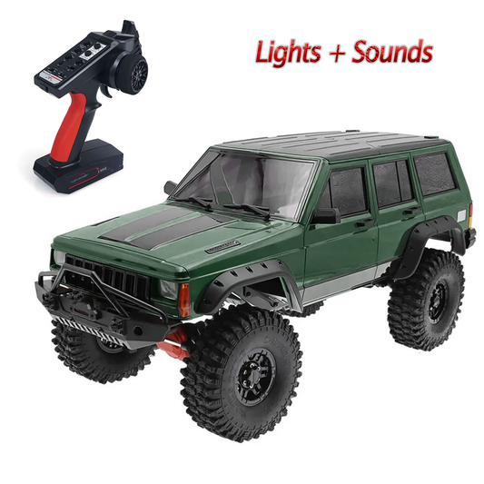 TOUCAN RC HOBBY Aoxing 1/10 RC Off-road Crawler 4WD Remote Controlled Truck Car Model Simulation Differential Lock Lights Radio LED