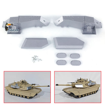 TOUCAN RC HOBBY Metal Decorative Parts for 1/16 Heng Long RC Tank M1A2 Abrams 3918 Radio Controlled Armored Model Military Vehicle Painted
