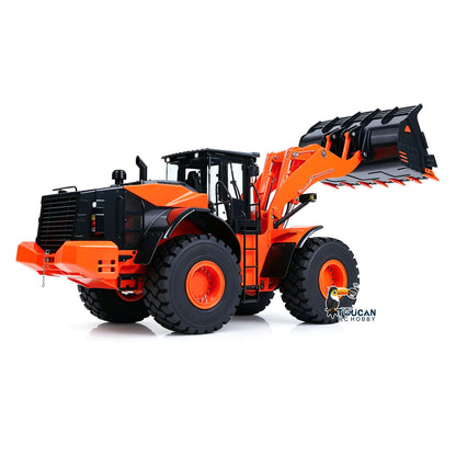 TOUCAN RC HOBBY JDModel 198 ZW370 1/14 Metal RC Hydraulic RTR Loader 2-Speed Transmission ST8 Controller Light Sound Axles Lock Brushless Motor & ESC for Model Collectors