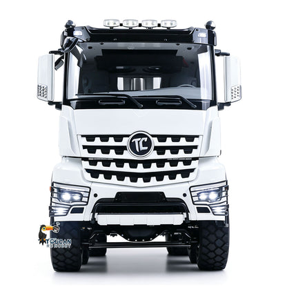 TOUCAN RC HOBBY MODO 3348 1/14 Metal 8x8 RC Hydraulic Dump Truck PNP RTR 2-Speed Gearbox Differential Locks Hobbywing Brushless Motor ESC Light Sound for Enthusiasts
