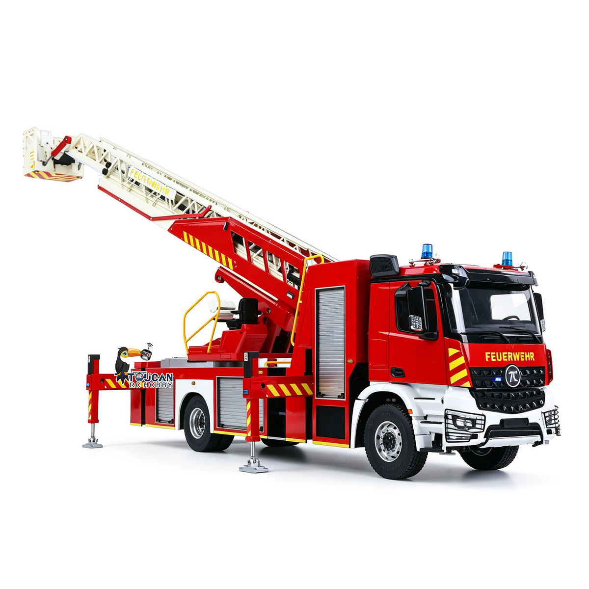 TOUCAN RC HOBBY 2Speed 1/14 4*4 Metal Chassis Electric Remote Control Lift Ladder Fire Truck RC Model Vehicle Radio No Battery Charger