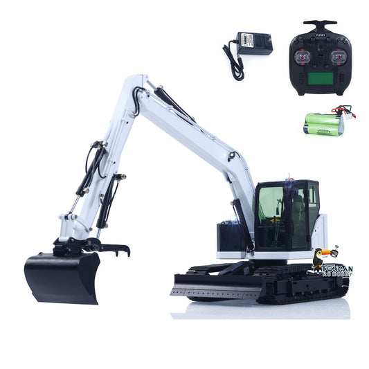 BMG C308 1/14 Metal RC Hydraulic Excavator RTR 4CH Valve Quick Coupler Thumb Grab