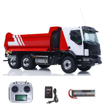 TOUCAN RC HOBBY LESU Z0032 1/14 Metal Hydraulic RC Dump Truck 2 Speed Transmission Differential Lock Axles Sound Light for Engineering Vehicle Enthusiast