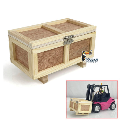 TOUCAN RC HOBBY Wooden Box Decoration Simulation Model for 1/14 1/12 RC Truck Hydraulic Radio Controlled Forklift Construction Vehicles