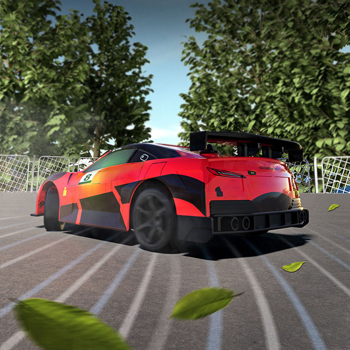 TOUCAN RC HOBBY JJRC Voiture de drift télécommandée en plastique 1/18 Q165 360 Drift 4WD radiocommandée véhicule de course électrique RTR avec lumières, émetteur et batterie