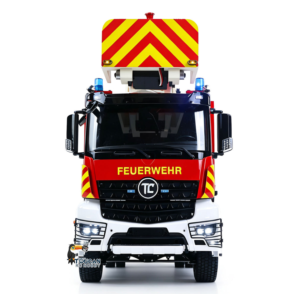TOUCAN RC HOBBY 2Speed 1/14 4*4 Metal Chassis Electric Remote Control Lift Ladder Fire Truck RC Model Vehicle Radio No Battery Charger