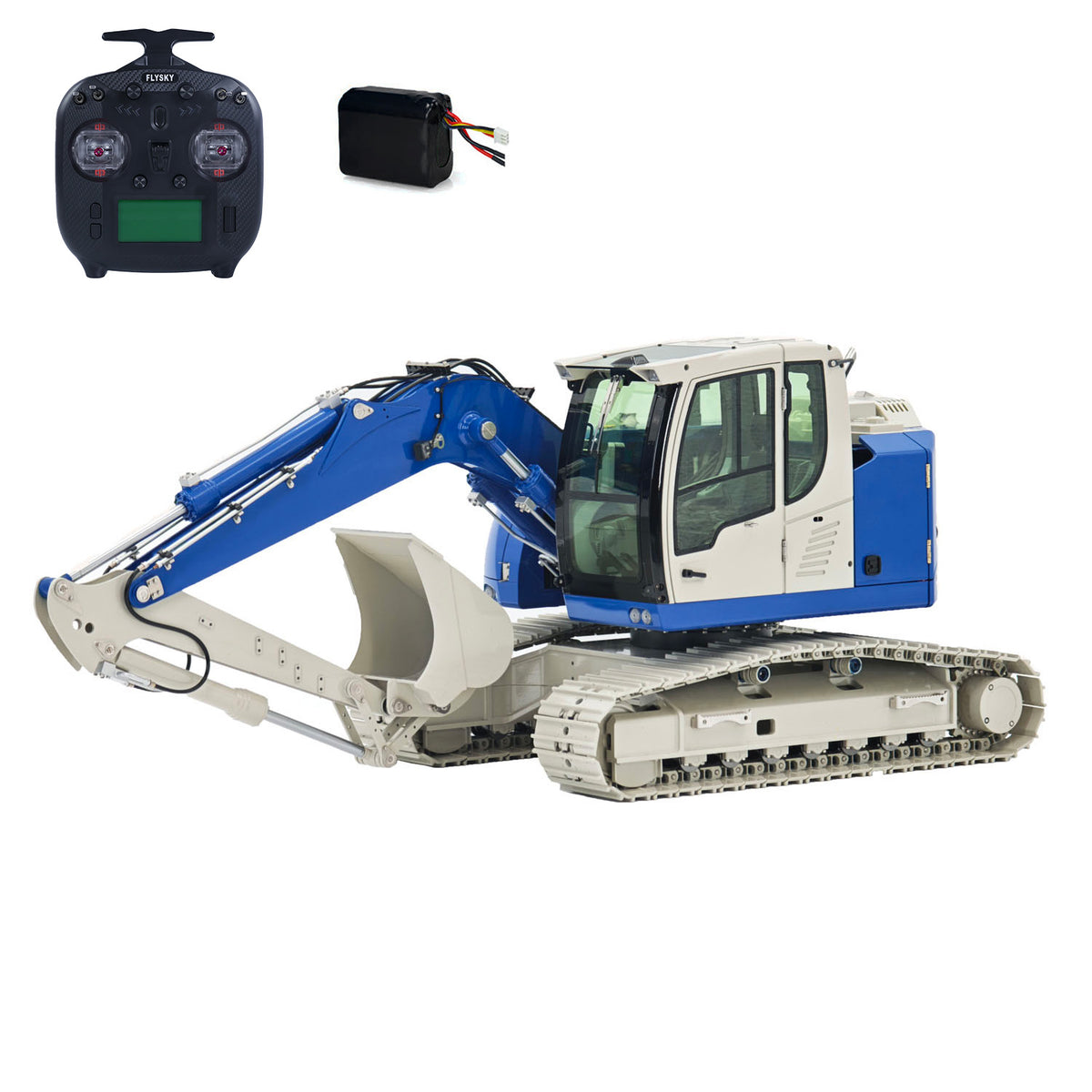 TOUCAN RC HOBBY JDModel JDM-208 1/14 Metal RC Hydraulic Tracked Excavator R920 3CH 2Arms Remote Control Digger Model Flysky ST8 Radio No Sounds RTR