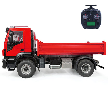 TOUCAN RC HOBBY MODO 1/14 4x2 Metal RC Hydraulic Dump Truck 2-speed Remote Control Tipper Car Electric Model Vehicle DIY PNP Sound Light System
