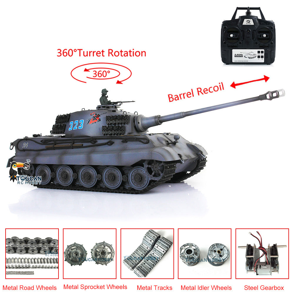 1/16 Metal Henglong RC Tank King Tiger 3888A