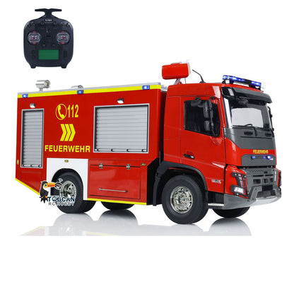 TOUCAN RC HOBBY 1/14 4x2 RC Fire Vehicles Radio Control Fire Fighting Truck 2-speed Transmission Assembled and Painted FlySky ST8