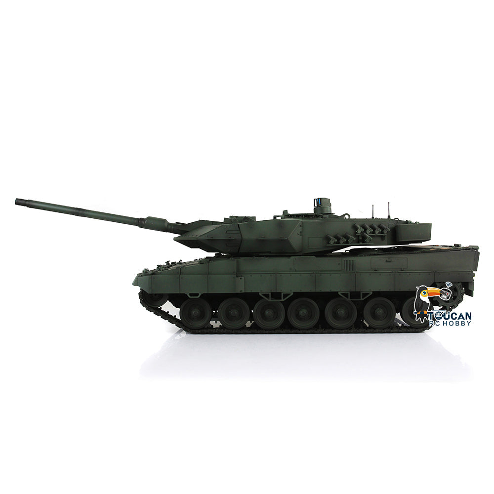 TOUCAN RC HOBBY Heng Long 1/16 TK7.0 3889 Leopard2A6 RTR RC Tank FPV Barrel Recoil BB IR Smoke 360 Degrees Turret Metal Tracks Road Drive Idler Wheels Gearbox
