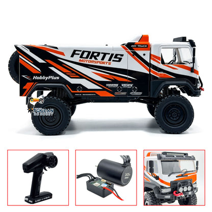 TOUCAN RC HOBBY Hobby Plus 1/18 4*4 RC Off Road Vehicle Remote Control Desert Rally Car DKR-4 Fortis Hobbywing Brushless Motor Light Battery
