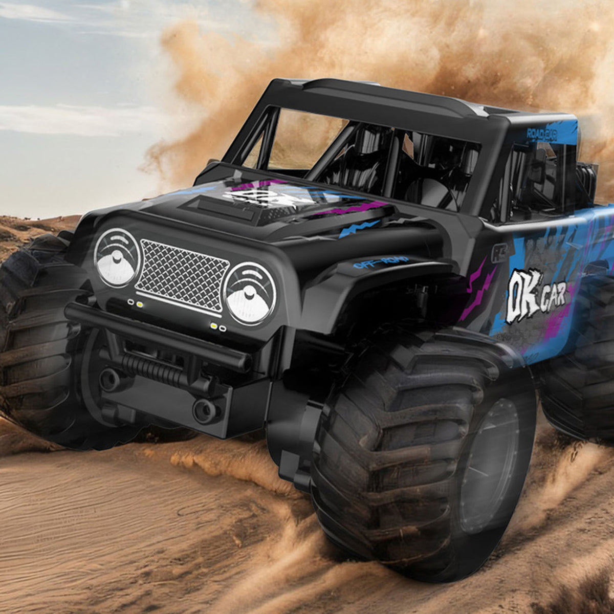 TOUCAN RC HOBBY JJRC 1:18 RC Off Road Car Q191 Waterproof Remote Control Amphibious Vehicle 360 Rotation Stunt Car Electric 4WD Ready To Run Battery