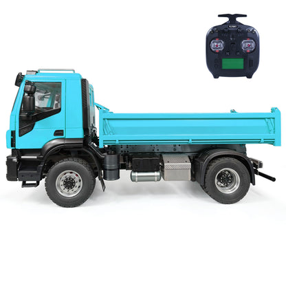 TOUCAN RC HOBBY MODO 1/14 4x2 Metal RC Hydraulic Dump Truck 2-speed Remote Control Tipper Car Electric Model Vehicle DIY PNP Sound Light System