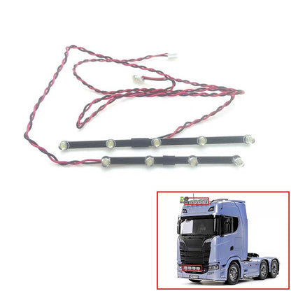 TOUCAN RC HOBBY Degree LED Roof Light Spotlights Lamp Electric Rear Tow Hook Pintle Hitch for 770S 1/14 RC Tractor Car 56368 56371 Parts