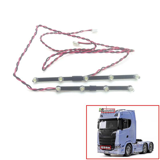 TOUCAN RC HOBBY Degree LED Roof Light Spotlights Lamp Electric Rear Tow Hook Pintle Hitch for 770S 1/14 RC Tractor Car 56368 56371 Parts