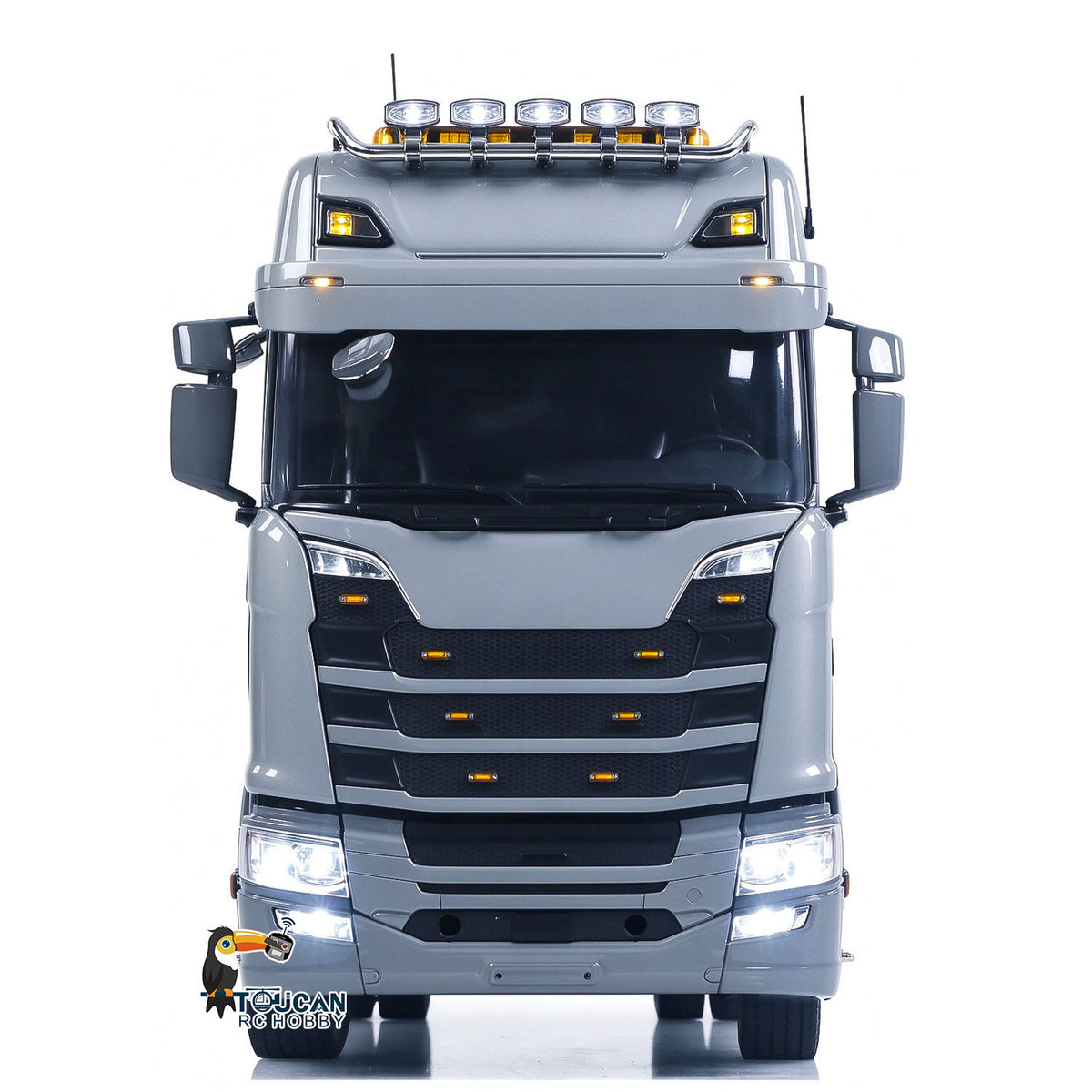 TOUCAN RC HOBBY LXY Metal Chassis Fifth Wheel 4X4 1/14 3Speed Radio Control Tractor Truck 770S Axle Locks Brushed ESC Motor Light System No Battery
