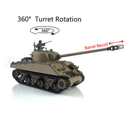 TOUCAN RC HOBBY Heng Long 1/16 TK7.0 Plastic 3898 USA M4A3 Sherman RTR RC Tank Barrel Recoil Smoke 360 Degrees Turret Infrared Combat BB Unit Sound Light