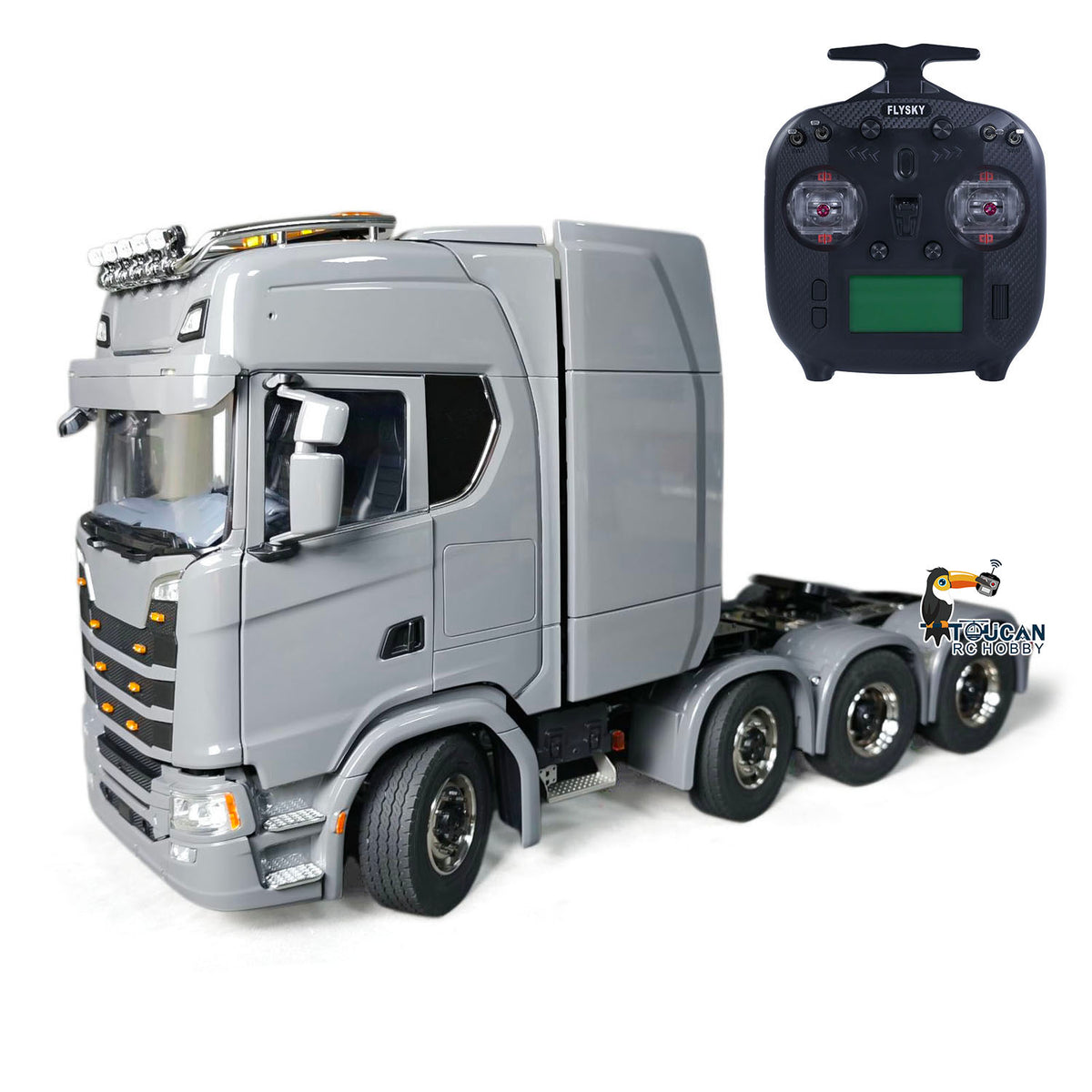 TOUCAN RC HOBBY LXY SC 770S 1/14 8*8 Radio Control Tractor Truck Wheel Side Reduction Axles Three Speed Transmission Hobbywing 1060 ESC 35T Motor