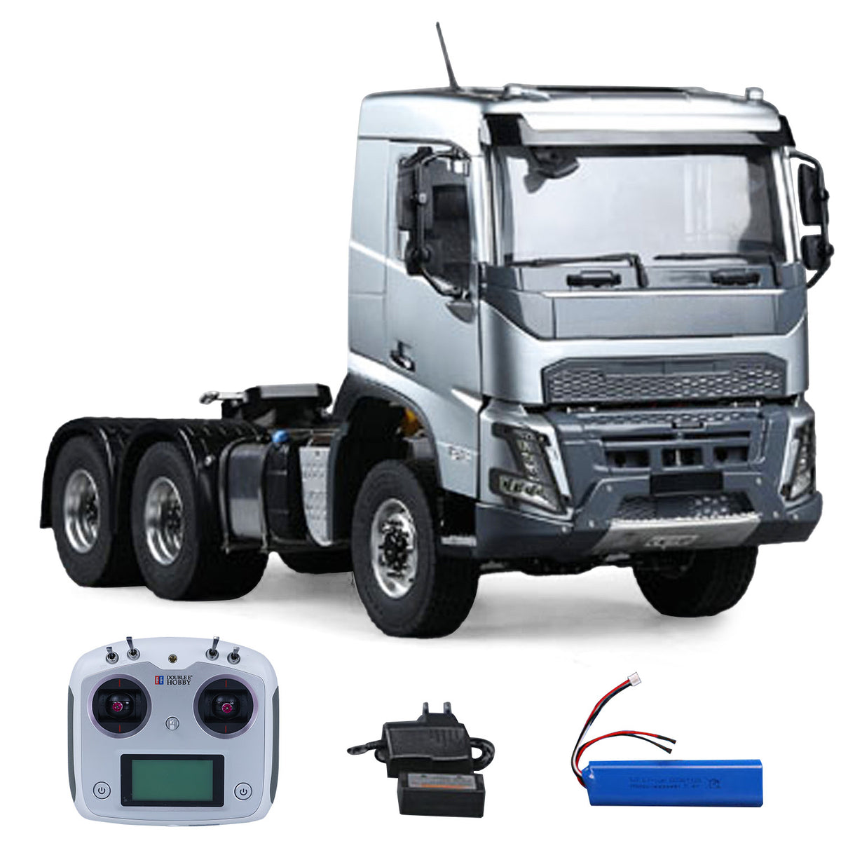 TOUCAN RC HOBBY Double E 1/14 6*6 RC Tractor Truck FMX Remote Control Simulation Vehicle 2Speed Metal Chassis Rail Axle Locks Sound System
