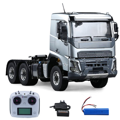 TOUCAN RC HOBBY Double E 1/14 6*6 RC Tractor Truck FMX Remote Control Simulation Vehicle 2Speed Metal Chassis Rail Axle Locks Sound System