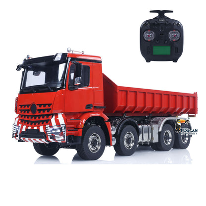 TOUCAN RC HOBBY LXY 1/14 8x8 Metal Hydraulic RC Dumper Tipper Car Radio Control Full Dump Trucks with Standard Bucket Hobby Model DIY PNP