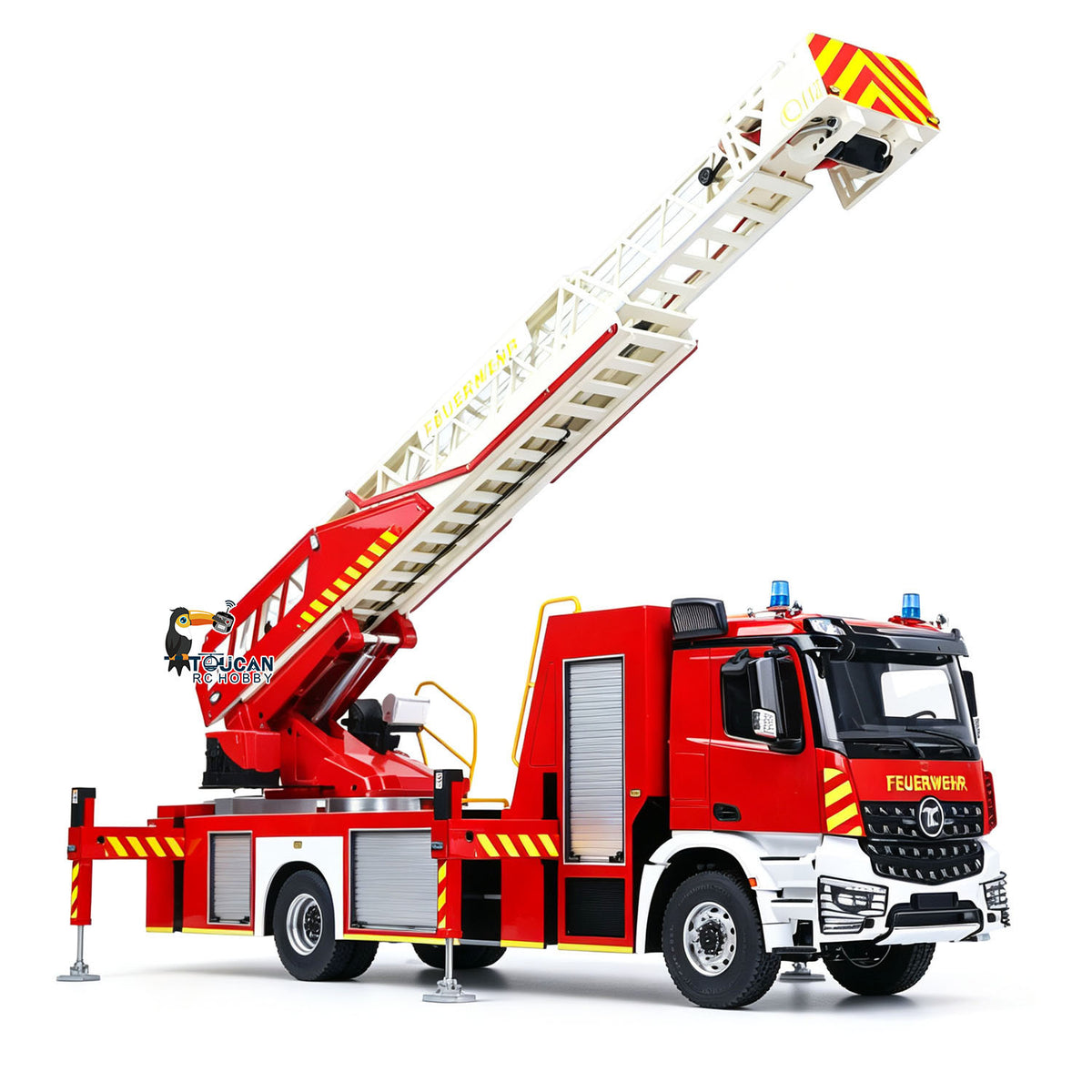TOUCAN RC HOBBY 2Speed 1/14 4*4 Metal Chassis Electric Remote Control Lift Ladder Fire Truck RC Model Vehicle Radio No Battery Charger