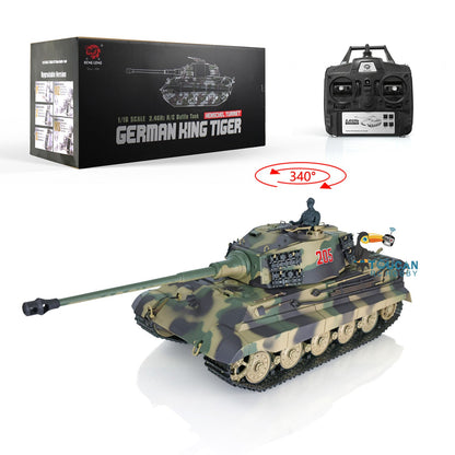 TOUCAN RC HOBBY Heng Long 1/16 TK7.0 Plastic German King Tiger RTR RC Tank Model 3888A Sound Light Smoke BB Infrared Combat Metal Barrel