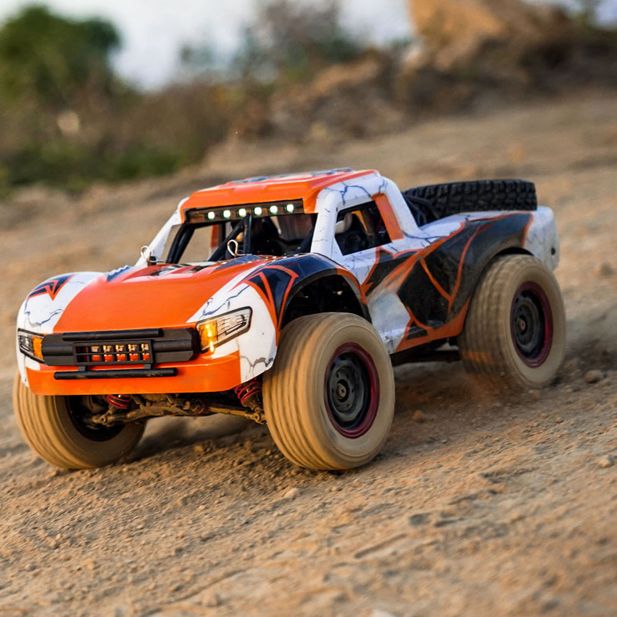TOUCAN RC HOBBY JJRC 1/14 2.4G RC High Speed Off Road Vehicle 70KM/H Wireless Control 4WD Car Q130B Brushless Motor Servo Battery LED Lights RTR